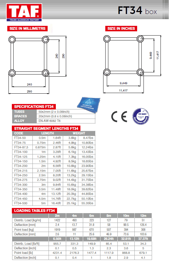 FT34 Technical Specification