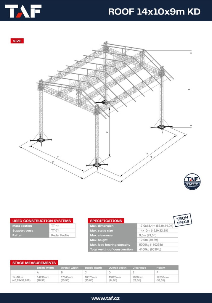 ROOF 14x10x9 KD kédrová strecha