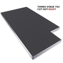 Stage deck TS3 2x1m cut out right back