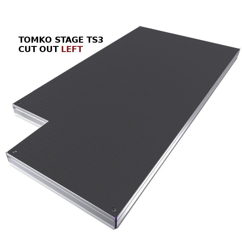 TS3 Stage Deck 2x1m  cut out left 0,35x0,35m